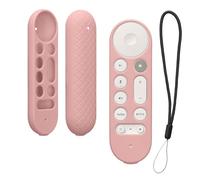 kwmobile Custodia Silicone Telecomando Compatibile con Google TV Streamer 4K Cover - Guscio Protettivo Telecomando Antiscivolo - rosa antico