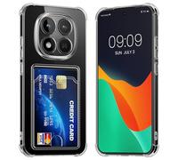 kwmobile Custodia Trasparente Compatibile con Xiaomi Redmi Note 15 Pro 5G Cover - Protezione Paraurti in TPU Morbido - Case Antiurto con Porta Carte di Credito - trasparente