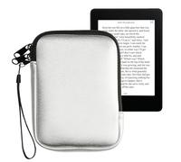 kwmobile Custodia Universale per eReader - Copertina in Neoprene argento con Chiusura a Zip - Misura 17 x 12 x 2 cm - Astuccio portatablet