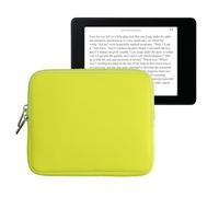 kwmobile Custodia Universale per eReader - Copertina in Neoprene giallo con Chiusura a Zip - Misura 17,5 x 14,7 cm - Astuccio portatablet
