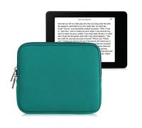 kwmobile Custodia Universale per eReader - Copertina in Neoprene Petrolio con Chiusura a Zip - Misura 17,5 x 14,7 x 1 cm - Astuccio portatablet