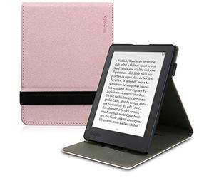 kwmobile Custodia Verticale Compatibile con Kobo Aura H2O Edition 2 - Cover con Fascia Mano e leggìo - Case Custodia e-Reader Flip