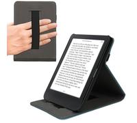 kwmobile Custodia Verticale Compatibile con Kobo Clara BW/Colour - Cover con Fascia Mano e leggìo - Case Custodia e-Reader Flip