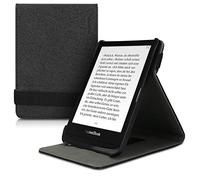 kwmobile Custodia verticale compatibile con Pocketbook Touch Lux 4/5/HD 3/Color 2020/ Vivlio Lux 5 - Cover con fascia mano e leggìo - Case Custodia e-Reader Flip