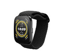 kwmobile Fascia compatibile con 22mm Amazfit Bip 6 / Bip 5 Unity/Bip 5 / GTS 3 / Balance 2 / Helio Strap - Cinturino Smart-Watch Fitness-Tracker Nylon nero ca. 14-22 cm