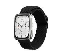 kwmobile Fascia compatibile con Garmin 20mm Amazfit Active 2 Sqaure/Amazfit Active 2 - Cinturino Smart-Watch Fitness-Tracker Nylon nero ca. 14-22 cm