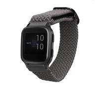 kwmobile Fascia compatibile con Garmin Venu Sq 2 Music/Sq 2 / Vivoactive 6 / Vivoactive 5 - Cinturino Smart-Watch Fitness-Tracker Nylon grigio ca. 17 cm