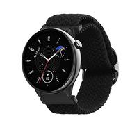 kwmobile Fascia compatibile con Huami Amazfit GTR Mini/GTS 4 Mini/GTS 3 / Amazfit Active 2 / Active Edge - Cinturino Smart-Watch Fitness-Tracker Nylon nero ca.