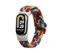 kwmobile Fascia compatibile con Xiaomi Mi Band 8 / Mi Band 9 - Cinturino Smart-Watch Fitness-Tracker Nylon multicolore ca. 17 cm