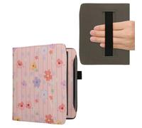 kwmobile Flip Cover Protettiva compatibile con Pocketbook Era/Era Color/Era Lite - copertina Antigraffio per eReader con Portacarte e Fascia Prensile in Pelle PU