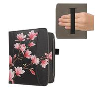 kwmobile Flip Cover Protettiva compatibile con Pocketbook Era/Era Color/Era Lite - copertina Antigraffio per eReader con Portacarte e Fascia Prensile in Pelle PU