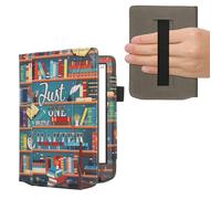 kwmobile Flip Cover Protettiva compatibile con Pocketbook Verse/Pro/Color/Vivlio Light - copertina Antigraffio per eReader con Portacarte e Fascia Prensile in Pelle PU