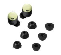 kwmobile Gommini Auricolari Memory Foam Set da 6 Compatibile con Google Pixel Buds Pro - Gommini Cuffie In Ear Schiuma - 3 Size nero matt