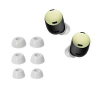 kwmobile Gommini Auricolari Memory Foam Set da 6 Compatibile con Google Pixel Buds Pro - Gommini Cuffie In Ear Schiuma - 3 Size bianco