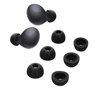 kwmobile Gommini Auricolari Memory Foam Set da 6 Compatibile con Samsung Galaxy Buds 2 - Gommini Cuffie In Ear Schiuma - 3 Size nero