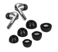 kwmobile Gommini Auricolari Memory Foam Set da 6 Compatibile con Samsung Galaxy Buds 3 Pro/Galaxy Buds 4 Pro - Gommini Cuffie In Ear Schiuma - 3 Size nero