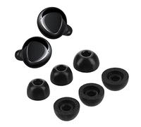 kwmobile Gommini Auricolari Memory Foam Set da 6 Compatibile con Samsung Galaxy Buds + - Gommini Cuffie In Ear Schiuma - 3 Size nero