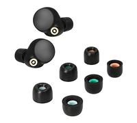 kwmobile Gommini Auricolari Memory Foam Set da 6 Compatibile con Sony WF-1000XM4 - Gommini Cuffie In Ear Schiuma - 3 Size nero