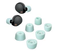 kwmobile Gommini Auricolari Memory Foam Set da 6 Compatibile con Sony WF-1000XM5 - Gommini Cuffie In Ear Schiuma - 3 Size blu chiaro