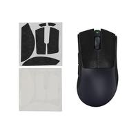 kwmobile Nastro Antiscivolo per Mouse da Gioco Compatibile con Razer DeathAdder V3 Pro Griptape - Facile da Applicare e Sottile - 0,5 mm - nero/bianco
