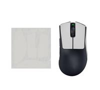 kwmobile Nastro Antiscivolo per Mouse da Gioco Compatibile con Razer DeathAdder V3 Pro Griptape - Facile da Applicare e Sottile - 0,5 mm - bianco