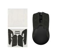 kwmobile Nastro Antiscivolo per Mouse da Gioco Compatibile con Razer Viper Ultimate Griptape - Facile da Applicare e Sottile - 0,5 mm - nero/bianco