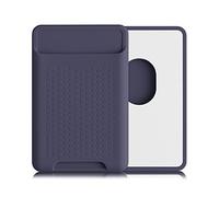 kwmobile Porta Carte Smartphone Magnetico Compatibile con Apple iPhone 16/15 / 14/13 / 12 Series - Porta Tessere Compatibile con MagSafe - Blu Scuro