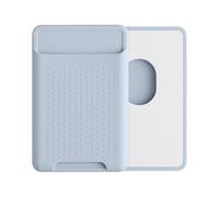 kwmobile Porta Carte Smartphone Magnetico Compatibile con Apple iPhone 17/16 / 15/14 / 13/12 Series - Porta Tessere Compatibile con MagSafe - blu chiaro
