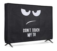 kwmobile Protezione Compatibile con 24" TV - Cover Proteggi-Schermo PC e TV da Interno - Custodia Protettiva Anti-Polvere - bianco/nero