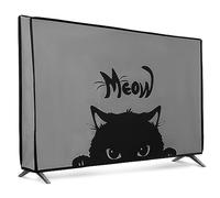 kwmobile Protezione Compatibile con 32" TV - Cover Proteggi-Schermo PC e TV da Interno - Custodia Protettiva Anti-Polvere - grigio/nero