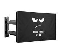 kwmobile Protezione Compatibile con 43" TV - Cover Impermeabile Proteggi Schermo PC e TV - Custodia Antipolvere - Don't touch my TV