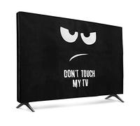 kwmobile Protezione Compatibile con 43" TV - Cover Proteggi-Schermo PC e TV da Interno - Custodia Protettiva Anti-Polvere - bianco/nero