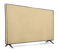 kwmobile Protezione Compatibile con 65" TV - Cover Proteggi-Schermo PC e TV - Custodia Protettiva Anti-Polvere da Interno - beige