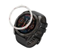 kwmobile Protezione Display Compatibile con Garmin Fenix 8 47mm AMOLED Fitness-tracker - Sticker Proteggi-schermo per Smart-Watch argento/rosso