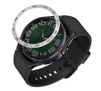 kwmobile Protezione Display Compatibile con Samsung Galaxy Watch 6 Classic 47mm Fitness-tracker - Sticker Proteggi-schermo per Smart-Watch argento/nero