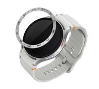 kwmobile Protezione Display Compatibile con Samsung Galaxy Watch 7 44mm Fitness-tracker - Sticker Proteggi-schermo per Smart-Watch argento/nero