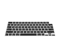 kwmobile Protezione Tastiera Americana Compatibile con Apple MacBook Air 13 M4 2025 A3240 - Cover Tastiera Inglese US Copertina Silicone Nero