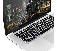 kwmobile Protezione Tastiera Americana Compatibile con Apple MacBook Air 13''/Pro Retina 13''/15'' (bis Mitte 2016) A1369, A1466, A1502, A1425, A1398 - Cover Tastiera Inglese US Copertina Silicone nero