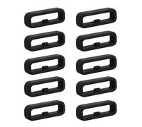 kwmobile Set 10 Passanti per Cinturino Orologio Compatibile con 18mm Smartwatch Strap (Universal) - Anelli Fissaggio Orologi - Anello Passante di Ricambio in Silicone e TPU