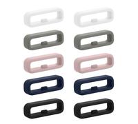 kwmobile Set 10 Passanti per Cinturino Orologio Compatibile con 18mm Smartwatch Strap (Universal) - Anelli Fissaggio Orologi - Anello Passante di Ricambio in Silicone e TPU