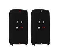 kwmobile Set 2 Cover Chiave Auto Compatibile con Renault con 4 tasti Smart Key (solo Keyless Go) - Custodia Chiavi Auto Copri Telecomando - Copertina Chiave Macchina - Silicone