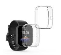 kwmobile Set 2x Custodia Smartwatch Compatibile con Huami Amazfit Bip 3 / Bip 3 Pro Cover - Case Silicone Protezione Orologio Fitness trasparente