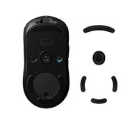 kwmobile Set Piedini di Ricambio per Mouse Compatibile con Logitech G Pro Wireless Gaming - Gommini nero - per Maggiore Controllo e Scorrevolezza