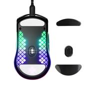 kwmobile Set Piedini di Ricambio per Mouse Compatibile con SteelSeries Aerox 3 Mouse - Gommini nero - per Maggiore Controllo e Scorrevolezza