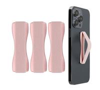 kwmobile Supporto Dita Cellulare - Set 3X Fasce Elastiche Sostegno Antiscivolo Antiurto Telefonino Supporto Universale - Finger Holder Phone Oro Rosa