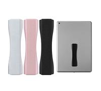 kwmobile Supporto Dita per Tablet - Set 3X Sostegno Adesivo Fascetta Elastica - Impugnatura Mano Universale Compatibile con iPad Galaxy-Tab - Nero/Oro Rosa/Argento