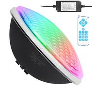 KWODE 54W LED Illuminazione Della Piscina PAR56.12V RGB Luci Della Piscina Sincronizzazione Esterna con Telecomando, Timing 2/4/6H IP68 Lampada Della Piscina Impermeabile (1 PZ)