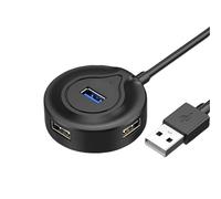 kwoifioy Adattatore USB di piccole dimensioni con 4 porte USB2.0 Split per tastiere stampante per computer portatile desktop connessione PC