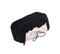 kwoifioy Astuccio con coulisse in tessuto multistrato con grande capacità per forniture scolastiche adolescenti bambini elementi essenziali da viaggio con coulisse astuccio multistrato in tessuto