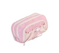 kwoifioy Astuccio con coulisse in tessuto multistrato con grande capacità per forniture scolastiche adolescenti bambini elementi essenziali da viaggio con coulisse astuccio multistrato in tessuto